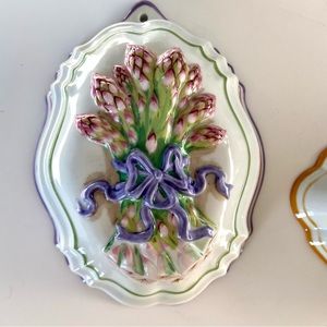 Le Cordon Asparagus Bleu Franklin Mint Porcelain Hanging Mould